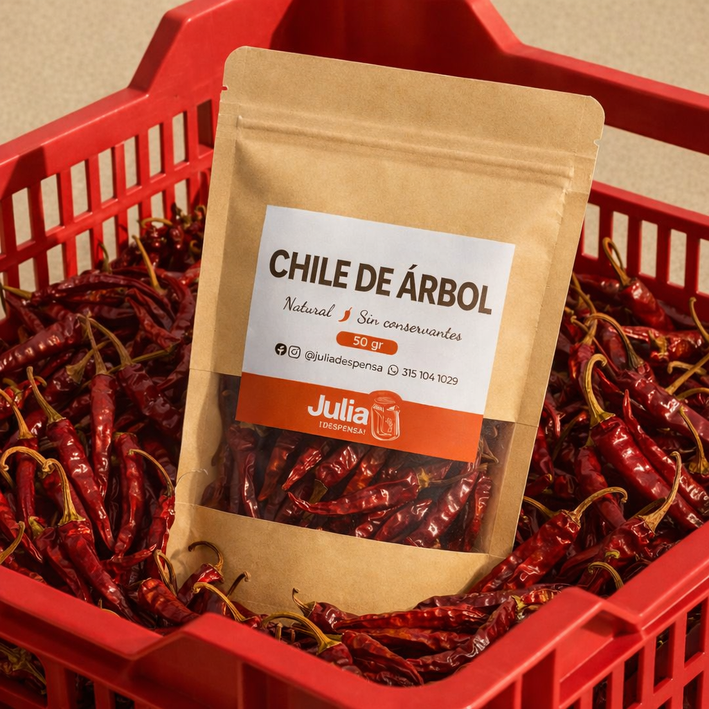 Chile de árbol 50 Gr