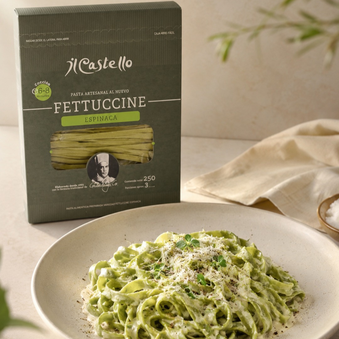 Fettuccine espinaca 250 gr